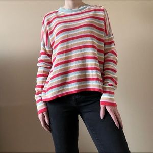 Abound striped long sleeve tee